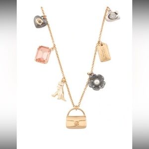 Coach Gold and Silver Charm Necklace